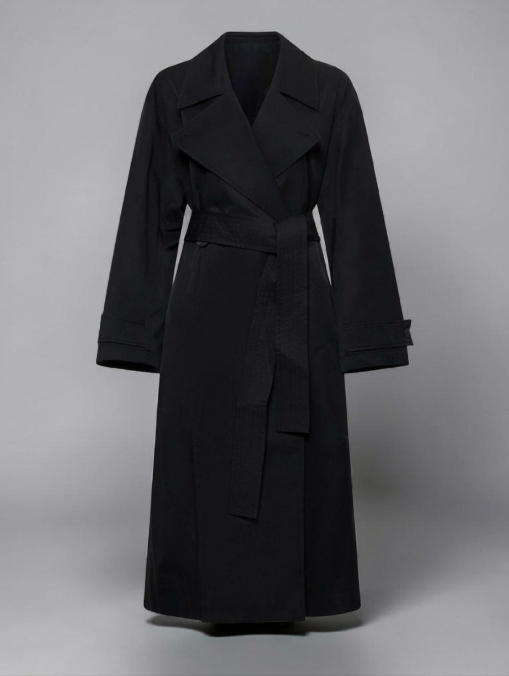 Pinpoint Fashions Wool Trench Coat Int. Ladies Garment Workers Union Lg Black - Picture 5 of 11